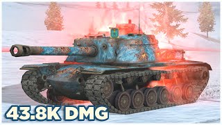 T110E4 • 438K DAMAGE • Big Boss WoT Blitz [upl. by Aicelef]