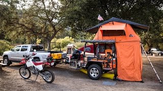 Inside One of the Coolest Custom Camping Trailers Weve Seen  Outside [upl. by Nevs]