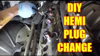 HOW TO Change HEMI Spark Plugs  57L HEMI DIY [upl. by Ranit]