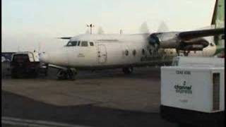 Fokker F27 Startup and Taxi [upl. by Marja]