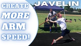 Javelin Throw  How to Increase Your Arm Speed [upl. by Leidba]