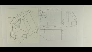 Orthographic projection  Technical drawing  Engineering drawing [upl. by Pearson]