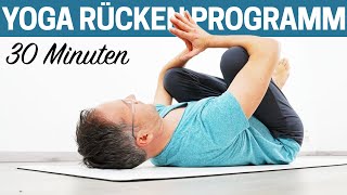 30 Minuten Yoga Rücken Programm einfache Übungen für zuhause [upl. by Hazmah]