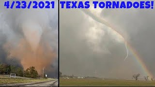 April 23 2021 • Texas Tornado Fest amp Large Hail FULL CHASE JA [upl. by Eloken]