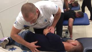 T12L1 lumbar manipulation  osteopathic manipulation training [upl. by Joyan713]