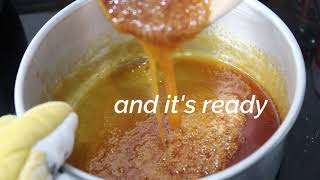 How To Caramelize Sugar  Flan Caramel Sauce Recipe [upl. by Llehsim]