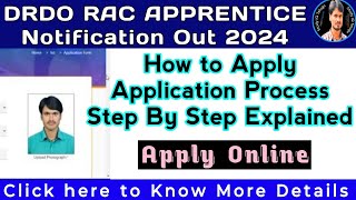 How to Apply DRDO GTRE Apprentice Step By Step Application Process In Telugu by Srikanth [upl. by Anayad]