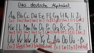 Deutsch Aussprache Alphabet [upl. by Kinimod]