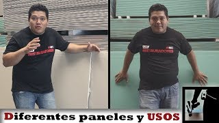 Diferentes tipos de Paneles usos y complementos  Drywall [upl. by Gabrila302]