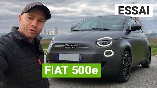 Essai Fiat 500e 42 kWh  elle a tout pour plaire [upl. by Wenona427]