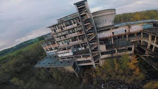 Drone racing footage of abandoned coal factory [upl. by Assilac205]