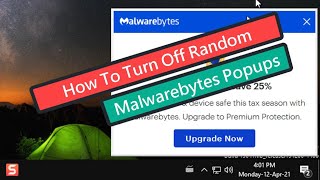 How To Turn off Random Malwarebytes Popups [upl. by Niki]