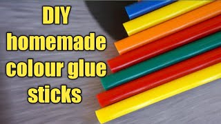 DIY homemade colour glue sticks [upl. by Abbot]