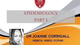 Epidemiology Lecture  Part 1 [upl. by Ttimme]