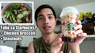 Taho sa Starbucks Chicken Broccoli Recipe Shoutouts  Bobster Vlogs Ep 60 [upl. by Atiuqahc559]