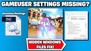 How To find Game User Settings Fortnite FIX FORTNITE SETTINGS [upl. by Anikas]