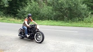 Harley Davidson Sportster 48 Bobber  Ride [upl. by Rape979]