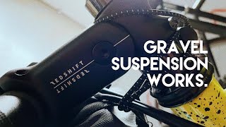 Redshift Sports Shockstop Suspension Stem Flat Bar Review  XPLR Alternative  Gravel Suspension [upl. by Ahsieyt955]