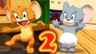 Tom and Jerry War of the Whiskers  Jerry and Nibbles Team 2  Cartoon Games Kids TV [upl. by Heriberto590]