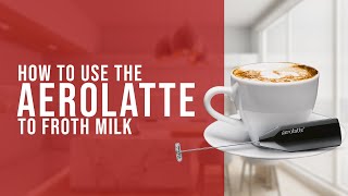 How To Use the AeroLatte To Froth Milk [upl. by Nissa]