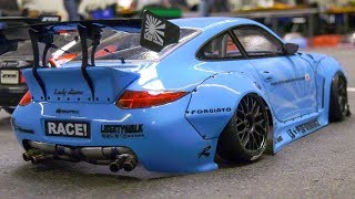 GREAT RC DRIFT CARS IN DETAIL AND MOTION RC MODEL DRIFT RACE CARS IN SCALE 110 [upl. by Nyluqcaj283]