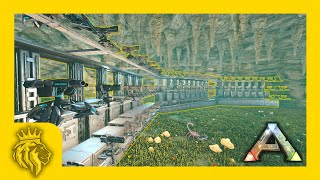 Center Pearl Cave FULL PVP BASE DESIGN  BEST DESIGN  ARK Survival Evolved [upl. by Salisbarry]