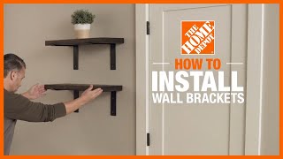 How to Install Wall Brackets  DIY Projects  The Home Depot [upl. by Prunella]