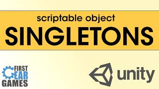 Unity  Using Scriptable Objects As Singletons [upl. by Denys94]