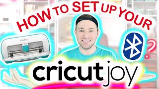 How To Set Up The CRICUT JOY  GIVEAWAY Connecting the Cricut Joy via Bluetooth [upl. by Minnaminnie]