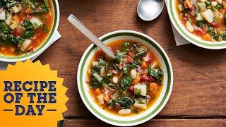 Recipe of the Day Giadas Winter Minestrone  Food Network [upl. by Vorfeld]