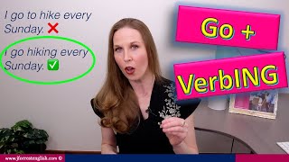 Go  VerbING  Gerund Verbs  Advanced English Grammar [upl. by Gabbie]