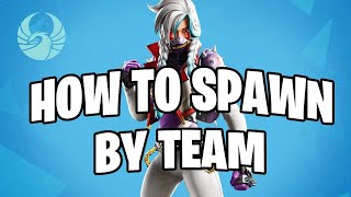 How to Spawn By Team Fortnite Creative Tutorial [upl. by Akire306]