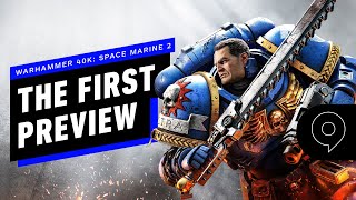 Warhammer 40000 Space Marine 2  The First Preview  gamescom 2023 [upl. by Friedberg928]