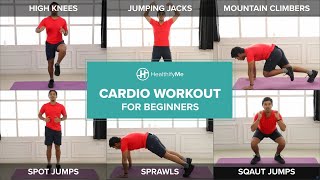 CARDIO WORKOUT FOR BEGINNERS From Home In 10 Minutes  Lockdown Workout No Equipment  HealthifyMe [upl. by Doane264]