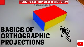 Orthographic projection  1  Tutorial  engineering drawing [upl. by Mraz458]