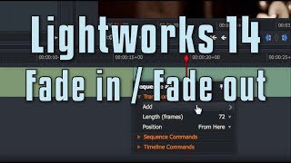 Lightworks 14  Fade in and out [upl. by Burke]