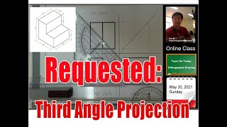 Orthographic Drawing  3rd Angle Projection [upl. by Hsilgne]