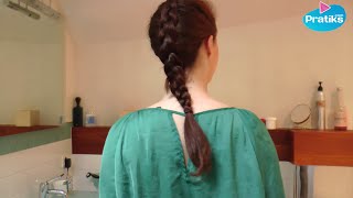 Comment faire une tresse collée  Les astuces de Léa [upl. by Ylatan]