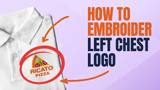 The EASIEST way to EMBROIDER a leftchest logo [upl. by Almita]