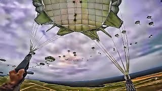 82nd Airborne Paratrooper Jump • 1st Person PointOfView [upl. by Heinrike898]