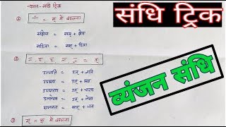 sandhi hindi grammar  sandhi viched hindi grammar trick  sandhi trick in hindivyanjan sandhi [upl. by Fairleigh115]