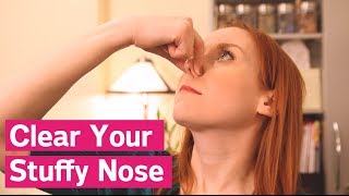 How To Clear A Stuffy Nose Instantly [upl. by Dublin]