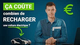 En vrai ça coûte combien de recharger une voiture électrique à domicile en ville sur autoroute [upl. by Yboc192]