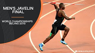 Mens Javelin Final  World Athletics Championships Beijing 2015 [upl. by Enomahs]