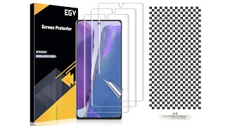 English EGV Flexible TPU Screen Protector installation Video [upl. by Atinaej]