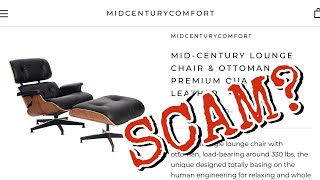 Is MidCenturyComfortcom Eames Replica Lounge Chairs a Scam [upl. by Abran]