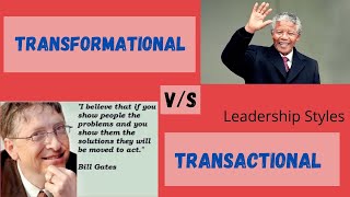 Transactional and Transformational Theories of Leadership [upl. by Yrffej]