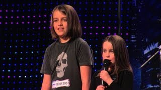 Six year old Aaralyn amp Izzy sing quotZOMBIE SKINquot on Americas Got Talent [upl. by Sydel]