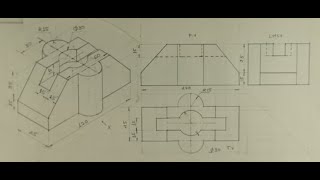 Orthographic projection  Engineering drawing  Technical drawing [upl. by Rehpotsrihc]