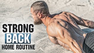 NO GYM FULL BACK WORKOUT AT HOME  NO EQUIPMENT NEEDED [upl. by Vories]